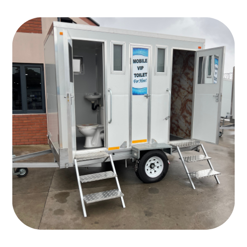 Mobile VIP Toilet – Large 2.8m (L) x 2.1m (H) x 1.6m (W)